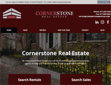 Tablet Screenshot of cornerstoneboston.com